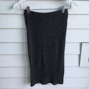 Forever XXI Gray Marled Midi Skirt